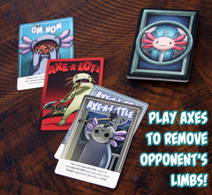 Axe-A-Lot-L - A Comical Limb-Chopping Party Game for 2-6 Players On Family Game Night - for Axolotl Fans Ages 7 and Up 162 Cards