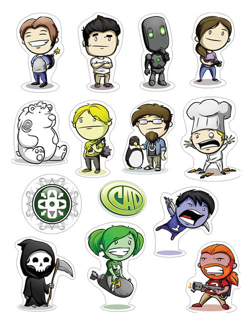 Ctrl+Alt+Del 1.0 Sticker Sheet