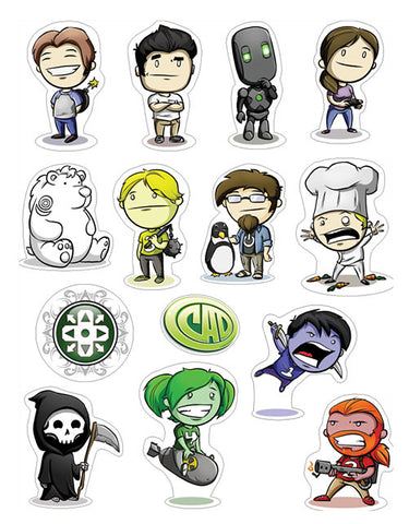 Ctrl+Alt+Del 1.0 Sticker Sheet