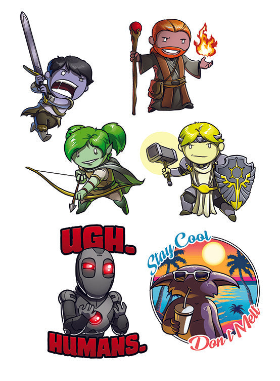 Ctrl+Alt+Del V2 Sticker Sheet