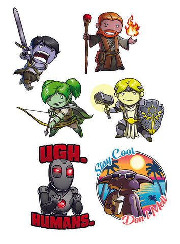 Ctrl+Alt+Del V2 Sticker Sheet